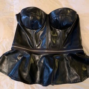 Hustler Hollywood Peplum Lingerie Top, Size L